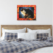 Toile Calico Cat à l'automne (Insitu(Chambre))