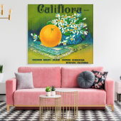 Toile Califlora Orange LabelRiverside, CA (Insitu(Salon))