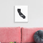 Toile California Chalkboard Home State Map (Insitu(Salon))