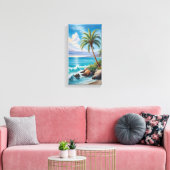 Toile California Coast Palm Tree Canvas Wall Art (Insitu(Salon))