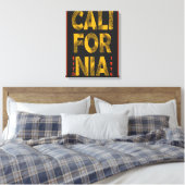 Toile California Dream Wall Art (Insitu(Chambre))