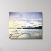 Toile California Purple Sunset Photo Profitez De Chaque  (Recto)