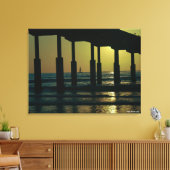 Toile California Sunset Ocean Beach Pier (Insitu(Salon))