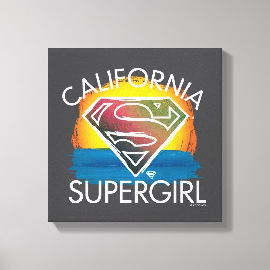 Toile California Supergirl Sunset Graphic (Recto)