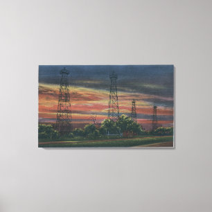 Toile CaliforniaSunset View of California Oil