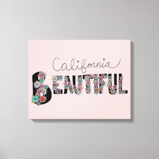 Toile Californie Beautiful (Recto)