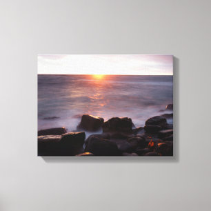 Toile Californie, San Diego, Falaises de coucher de sole