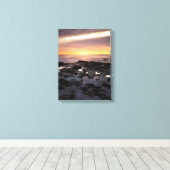 Toile Californie, San Diego, Falaises de coucher de sole (Insitu (Plancher de Bois))