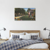 Toile CalifornieUne promenade ombragée aux palmiers (Insitu(Chambre))