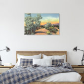 Toile CalifornieVue des arbres fumés dans le désert (Insitu(Chambre))
