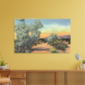 Toile CalifornieVue des arbres fumés dans le désert (Insitu(Salon))