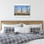 Toile CalifornieVue des puits de pétrole (Insitu(Chambre))