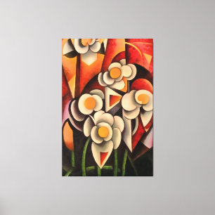 Toile Calla Lilies Art Géométrique Abstrait Dans Les Ton