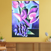 Toile Calla Lily Purple Sensation Art Abstrait (Insitu(Salon))