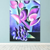 Toile Calla Lily Purple Sensation Art Abstrait (Insitu (Plancher de Bois))