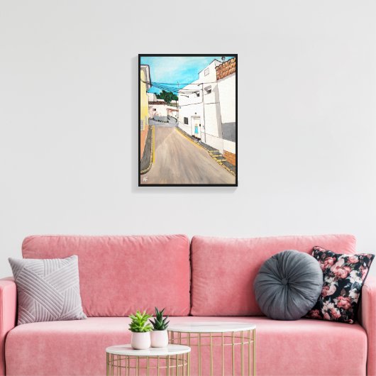 Toile Calle Cabanilles Peinture d'Alfred Fox (Insitu(Salon))