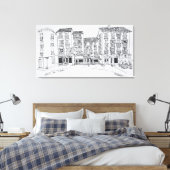 Toile Calle de Toledo, rue commerçante, Madrid, Espagne (Insitu(Chambre))