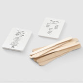 Toile & Calligraphy Editable Wedding Handwaaier (Niet-gemonteerd)