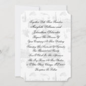 Toile & Calligraphy Wedding Invitation Card Kaart (Voorkant)