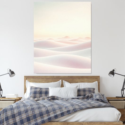 Toile Calm light background with sand dunes (Insitu(Chambre))