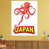 Toile Calmar géant Japon cartoon (Insitu(Salon))