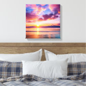 Toile Calme coucher de soleil sur la plage (Insitu(Chambre))