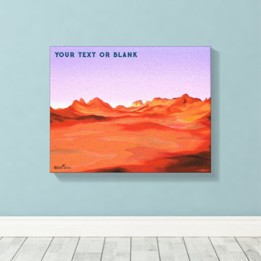 Toile Calme du désert (Insitu (Plancher de Bois))