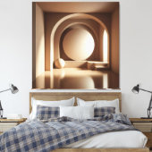 Toile Calme Géométrique – Architecture Minimaliste (Insitu(Chambre))