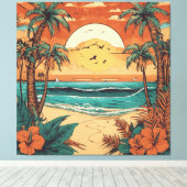 Toile Calme Tropique Rétro (Insitu (Plancher de Bois))