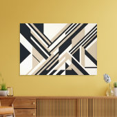 Toile Calques 3D Neutres Abstraits Modernes (Insitu(Salon))