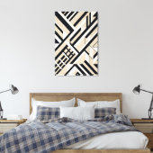 Toile Calques Géométriques Neutres 3D Abstraits (Insitu(Chambre))