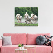 Toile Camargue Chevaux courant dans l'eau (Insitu(Salon))