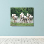Toile Camargue Chevaux courant dans l'eau (Insitu (Plancher de Bois))