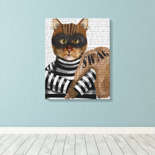 Toile Cambriolage de chat (Insitu (Plancher de Bois))