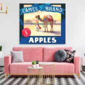 Toile Camel Apple Étiquette - État de Washington (Insitu(Salon))