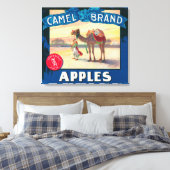 Toile Camel Apple Étiquette - État de Washington (Insitu(Chambre))