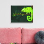 Toile Caméléon mignon vert (Insitu(Salon))