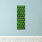 Toile Caméléon mignon vert (Insitu (Plancher de Bois))