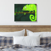 Toile Caméléon mignon vert (Insitu(Chambre))