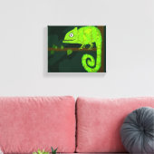 Toile Caméléon mignon vert (Insitu(Salon))