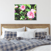 Toile Camellias rose Peinture numérique Peinture murale (Insitu(Chambre))