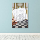 Toile Caméra Crayon Vs - Checkmate (Insitu (Plancher de Bois))