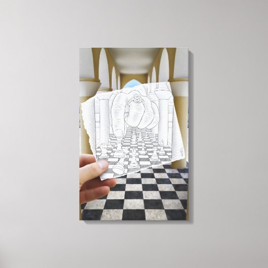 Toile Caméra Crayon Vs - Checkmate (Recto)
