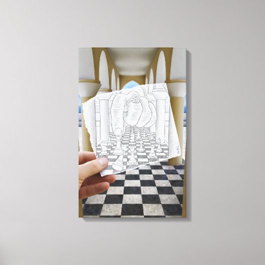 Toile Caméra Crayon Vs - Checkmate (Recto)
