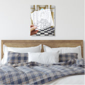 Toile Caméra Crayon Vs - Checkmate (Insitu(Chambre))
