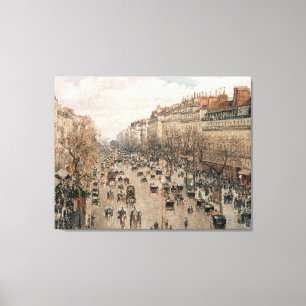 Toile Camille Pissarro Boulevard Montmartre a Paris