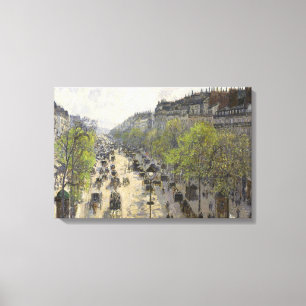 Toile Camille Pissarro - Boulevard Montmartre, Printemps