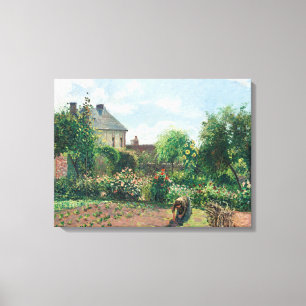 Toile Camille Pissarro Le jardin de l'artiste à Eragny