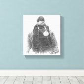 Toile Camino de Santiago Pilgrim (Insitu (Plancher de Bois))