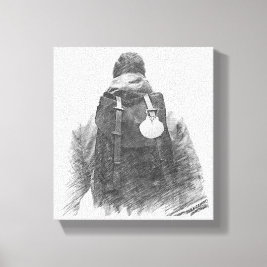 Toile Camino de Santiago Pilgrim (Recto)